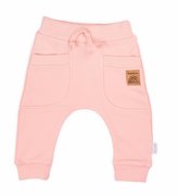 Kojenecké tepláčky Nicol Rainbow růžové - velikost 56 (0-3m)