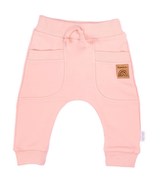 Kojenecké tepláčky Nicol Rainbow růžové - velikost 80 (9-12m)