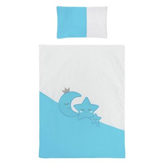 2-dílné ložní povlečení Belisima Magic Stars 90/120 tyrkysové