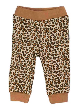 Kojenecké bavlněné tepláčky Nicol Mia hnědé - velikost 74 (6-9m)