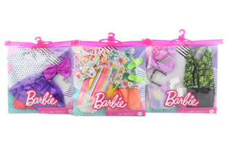 Barbie 2 ks Barbie/Ken fashion oblečky GWB20 / různé druhy