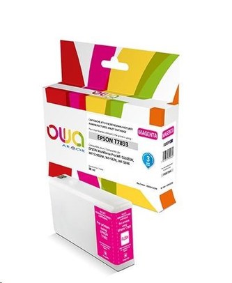 OWA Armor cartridge pro EPSON REMAN. T7893, 38ml, T789340, červená/magenta