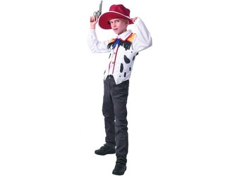 Šaty na karneval - kovboj, 120 - 130  cm