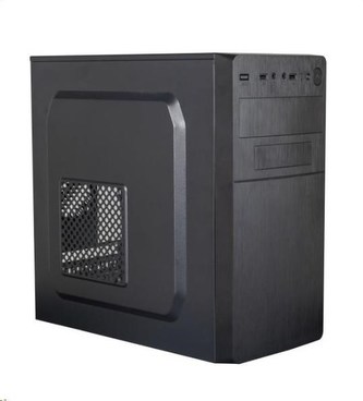 EUROCASE skříň MC X204 EVO black, micro tower, 1x USB 3.0, 2x USB 2.0, bez zdroje