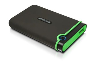 TRANSCEND externí HDD 2,5\" USB 3.0 StoreJet 25M3S, 1TB, Black (SATA, Rubber Case, Anti-Shock)