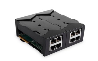 Turris MOX E (Super Ethernet) Module – 8x LAN port, pass through (boxed version)