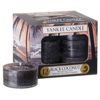 Yankee Candle Aromatické čajové svíčky Black Coconut 12 x 9,8 g unisex
