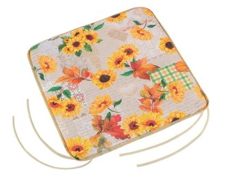 Sedák EMA hladký - slunečnice - 40x40 cm,hladký