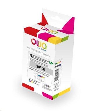 OWA Armor cartridge pro HP PACK 4 REMAN. 903XL BCMY, 30ml/3x12ml/950p/3x850p, T6M15AE/T6M03AE/T6M07AE/T6M11AE, black+CMY