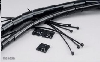 AKASA vázací sada  AK-TK-01, 40ks mix, černá