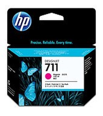 CZ135A Inkoust pro DesignJet T120, T520, tiskárny, HP 711, magenta, 3x29ml