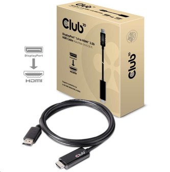 Club3D Adaptér aktivní DisplayPort 1.4 na HDMI 2.0b (M/M), 2m Club3D Adaptér aktivní DisplayPort 1.4 na HDMI 2.0b (M/M), 2m