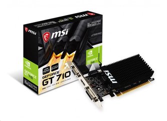 MSI VGA NVIDIA GeForce GT 710 2GD3H LP, GT 710, 2048MB DDR3, 1xHDMI, 1xDVI, 1xVGA