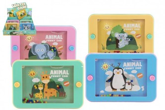 Vodní hra hlavolam 15x10cm plast zvířátka v ZOO 1 ks / 4 různé druhy