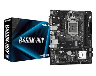 ASRock MB Sc LGA1200 B460M-HDV, Intel B460, 2xDDR4, VGA, mATX