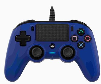 Nacon Wired Compact Controller - ovladač pro PlayStation 4 - modrý Nacon Wired Compact Controller - ovladač pro PlayStation 4 - modrý