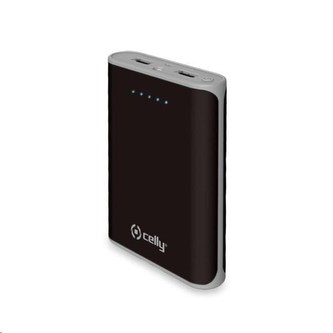 Celly powerbanka 10000 mAh, 2x USB, černá