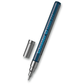 Permanentní lakový popisovač "Maxx 271", stříbrná, 1-2mm, SCHNEIDER