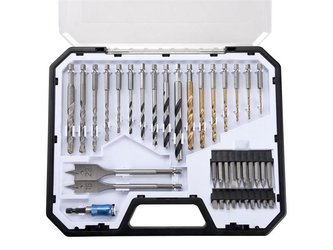 Sada vrtáků a hrotů EXTOL PREMIUM 8801700 se šestihrannou stopkou 40ks