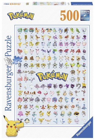 Ravensburger Puzzle - Prvních 151 Pokémonů 500 dílků