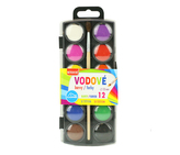 Barvy  vodové se štětcem 12 barev, 23 mm LUMA