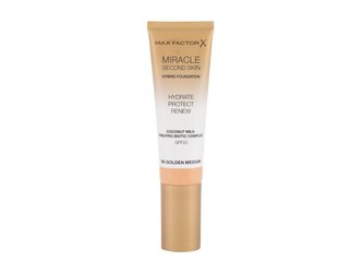 Max Factor Hybridní make-up Miracle Touch Second Skin SPF 20 (Hybrid Foundation) 30 ml Odstín 06 Golden Medium woman