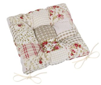 Sedák EMA prošívaný - barevný patchwork - 40 x40 cm, prošívaný Sedák EMA prošívaný - barevný patchwork - 40 x40 cm, prošívaný
