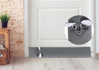 LIN - těsnící válec - šedá myška - 15x90cm