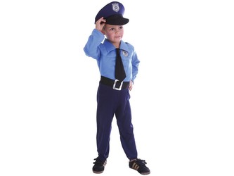 Kostým na karneval policita, 92-104cm