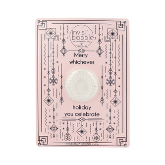 Invisibobble ORIGINAL Greeting Card gumička do vlasů Merry Holidays - průhledná