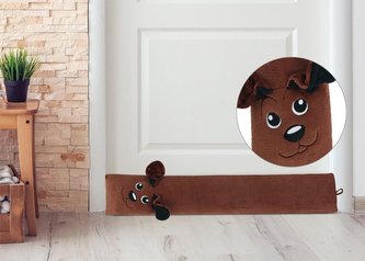 LIN - těsnící válec - hnědý pejsek - 15x90cm