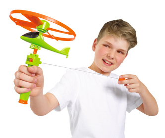 Vystřelovací vrtulník se světlem