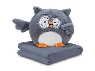 Sovička DORMEO EMOTION OWL SCARED šedá 3v1