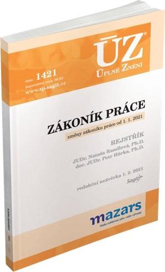 ÚZ 1421 Zákoník práce, rejstřík