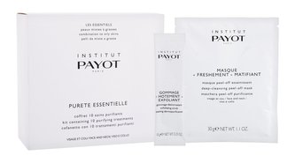 PAYOT Purete Essentielle pleťová maska Deep-Cleansing Peel-Off Mask 10 x 30 g + pleťový peeling Exfoliating Scrub 10 x 10 g