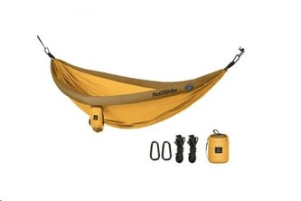 Naturehike hamaka DC-02 pro 1-2 osoby s nafukovacími lemy - žlutá