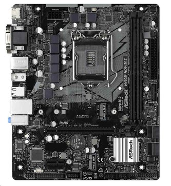 ASRock MB Sc LGA1200 H410M-HDV/M.2 ,Intel H410, 2xDDR4, HDMI, DVI