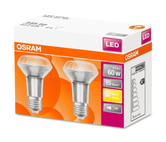 OSRAM LED STAR R63 36° 4,3W 827 E27 345lm 2700K (CRI 80) 15000h A+ (Krabička 2ks)