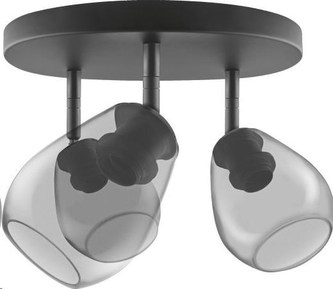 LEDVANCE VINTAGE 1906 CONE SPOT 3X 400X230 Glass, Smoke Grey