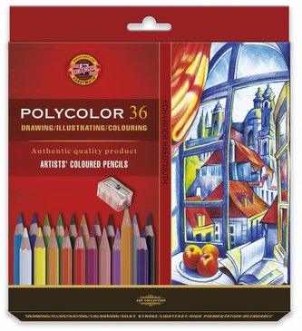 Koh-i-noor umělecké pastelky POLYCOLOR 36 ks