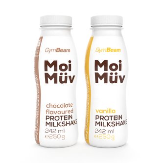 MoiMüv Protein Milkshake - GymBeam - vanilka