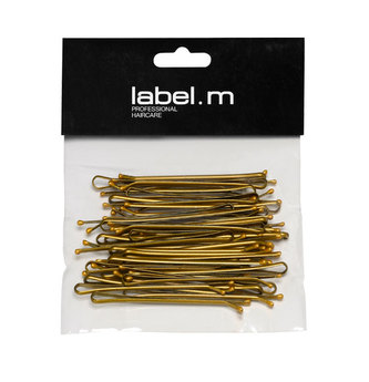 label.m Kirby Grip Straight Bronze 70mm (40)/Vlásenka uzavřená rovná bronz 70mm 40ks