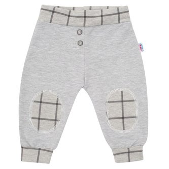 Kojenecké bavlněné tepláčky New Baby Cool šedé - velikost 92 (18-24m)