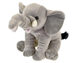 Slon plyšový 26cm sedící 0m+ v sáčku