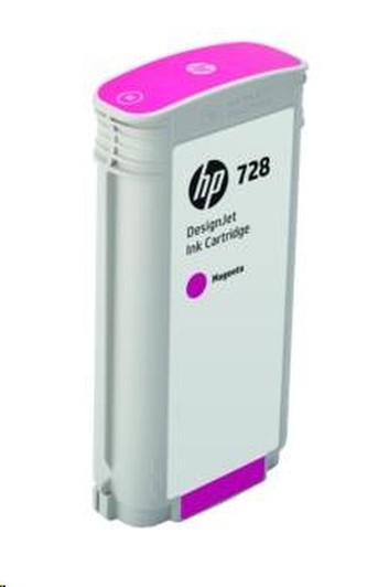 F9J66A Inkoust pro DesignJet T730, T830 tiskárny, HP 728, magenta, 130 ml