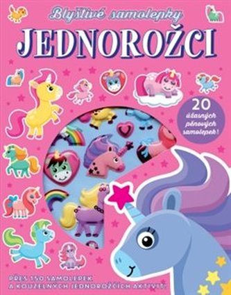 Blyštivé samolepky - Jednorožci