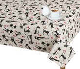 Ubrus IVO - černá kočka - 100x100 cm