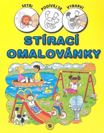 Stírací omalovánky žluté