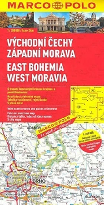 ČR 2 Východní Čechy, zápaní Morava 1:200 000