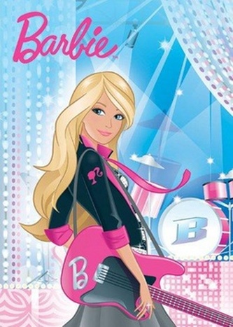 Barbie zpěvačka - omalovánka